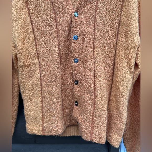 Vintage 1960s Glen Dee Cardigan Sweater | Size M 50% Alpaca 50% Kodel Polyester - Picture 4 of 12